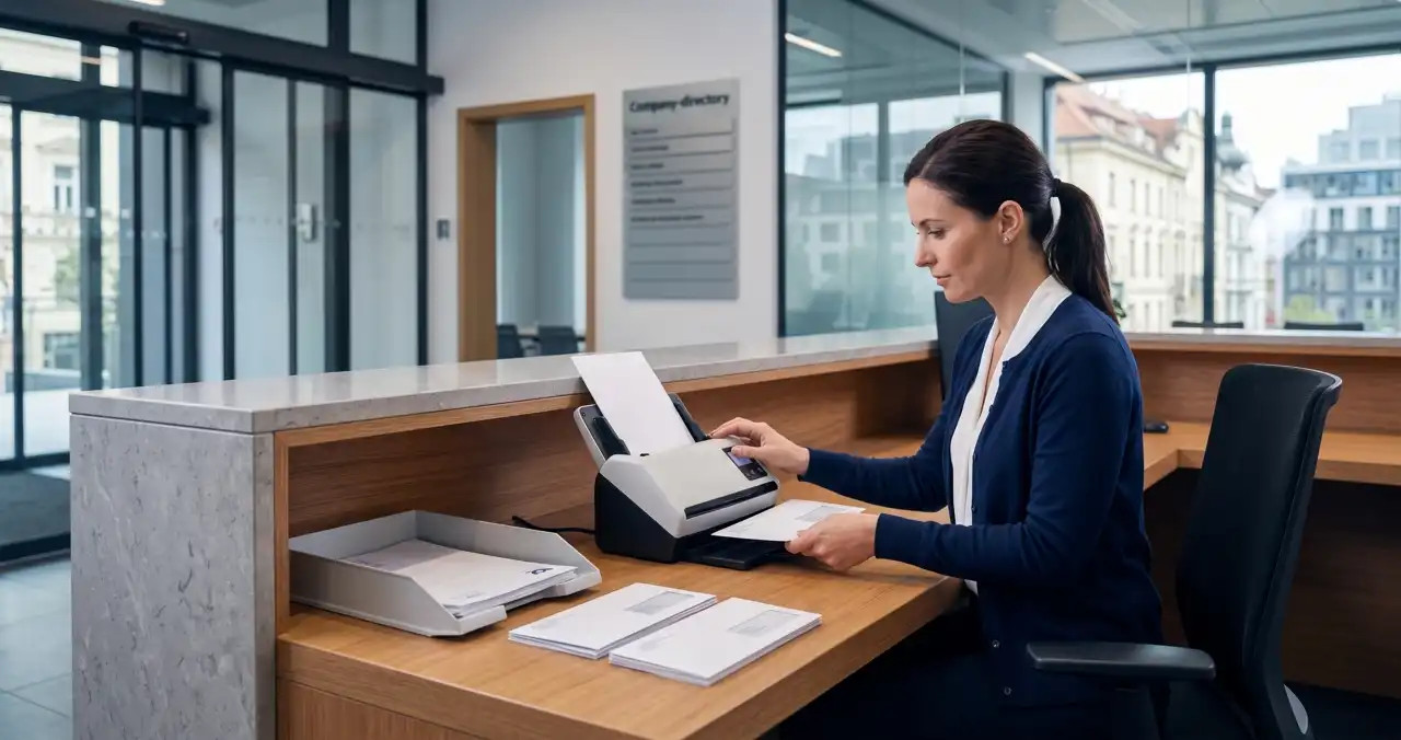 Professioneller virtueller Firmensitz in Prag mit Entgegennahme, Erfassung, Einscannen und Bearbeitung der Geschäftspost.